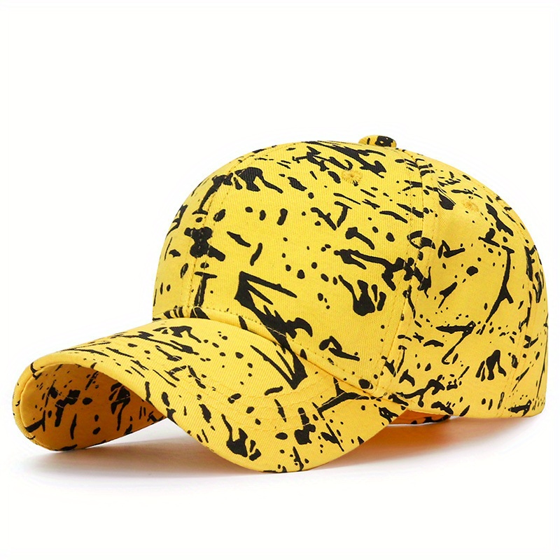 

Breathable Adjustable Women's Baseball Cap With Trendy Graffiti Print - Fashionable Sun Protection Hat