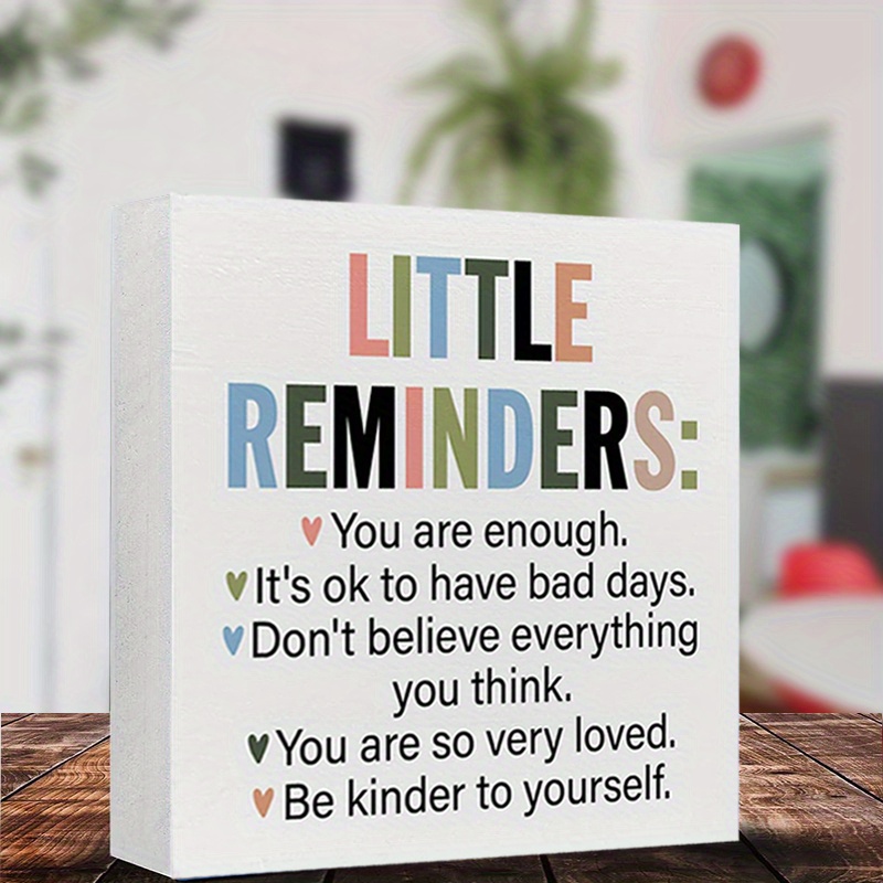 

1pc Inspirational "" Square Foam Pvc Desktop Ornament - Uplifting Message For , & - Desk Decor Gift For Family & Friends, Office Decor And Accessories