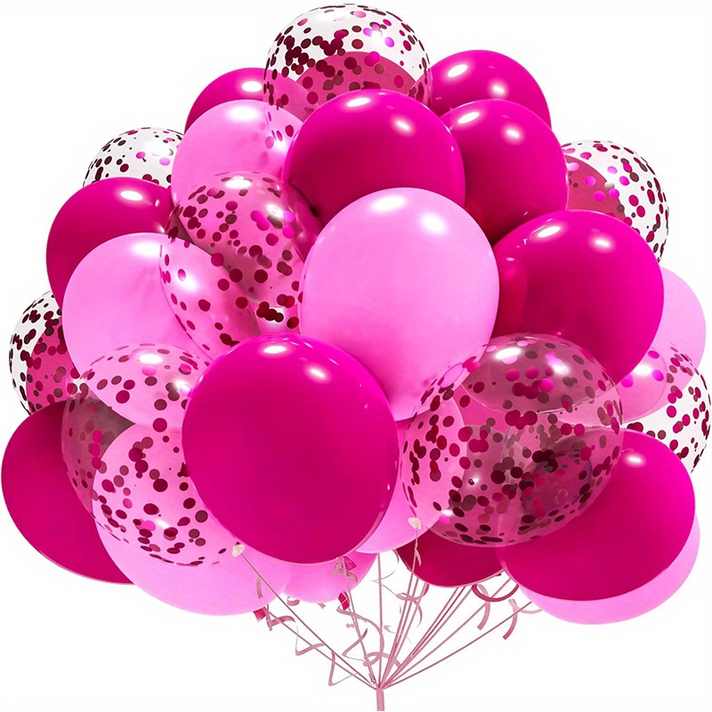 Juland 14th Birthday Party Decorations Kit – Black & Gold Rose Theme With Foil Number Balloon, Banner, Confetti Balloons