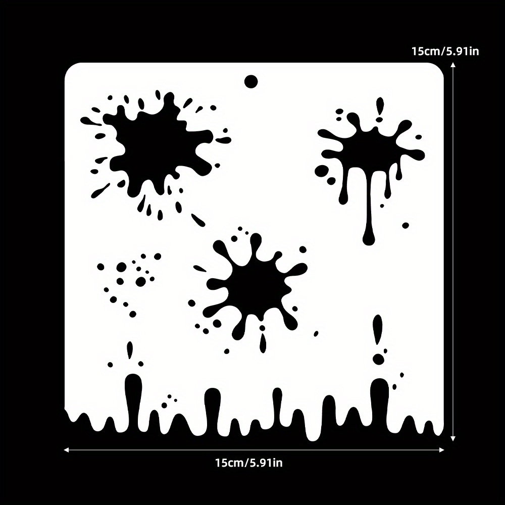 Reusable Stain & Splatter Painting Stencils - Diy Crafts, Scrapbooking & Wood Art Projects, Ivory