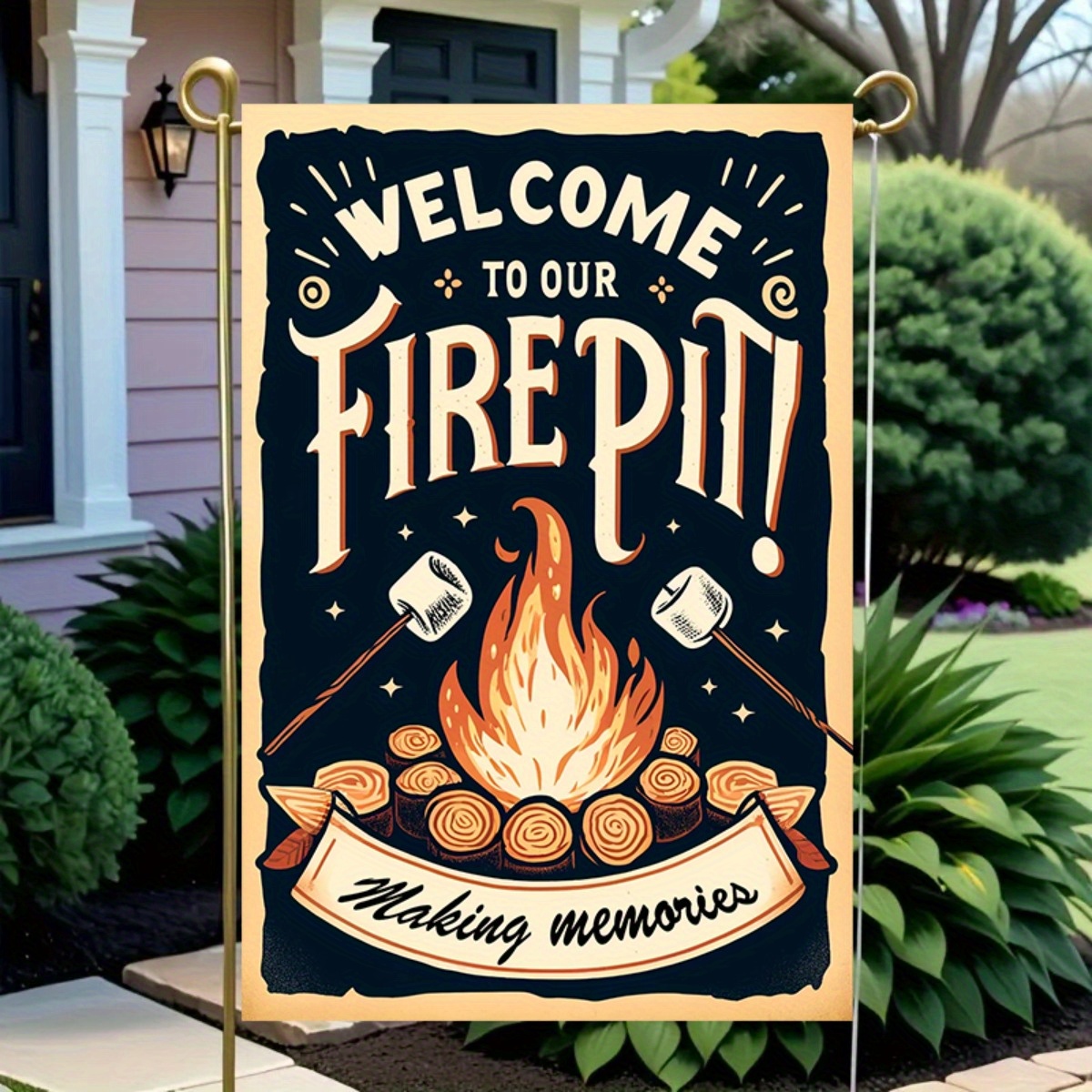 

Double- " To Our Pit" - Polyester, For Summer Camping & Decor, For , &