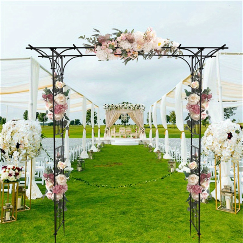 

Flat Roof Wrought Iron Arches Plant Climbing Frame