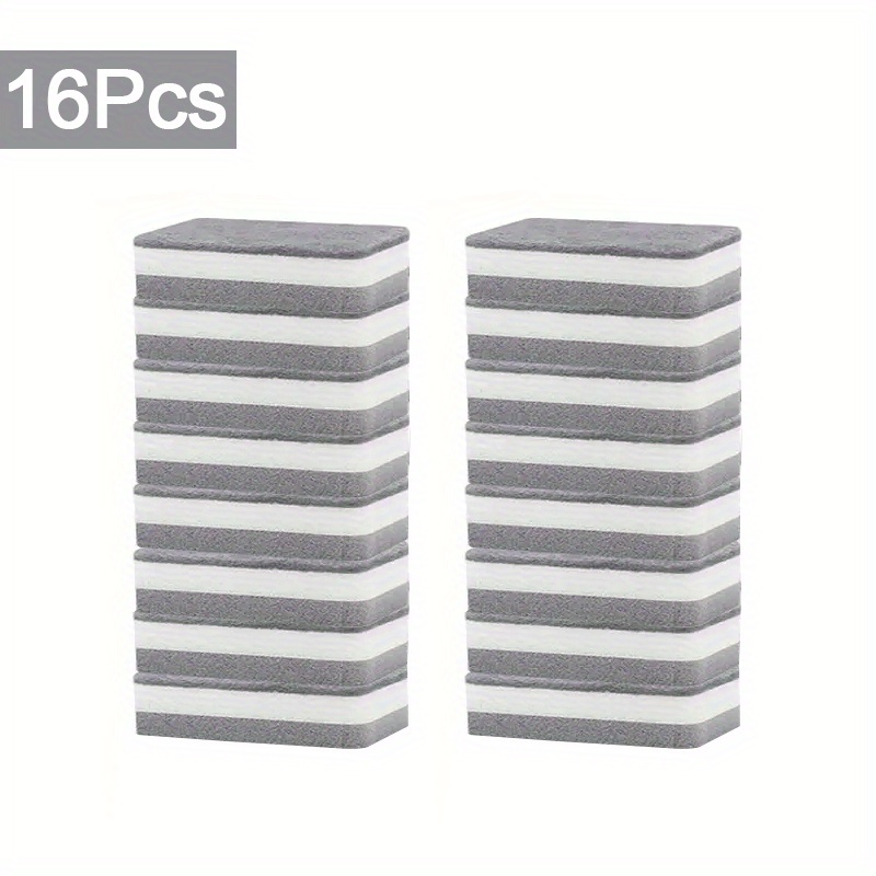 Image of 8/16/32pcs/piece Double-sided Cleaning Sponge Kit - Perfect For Household Scrubbing, Dishwashing, And More! For Commercial Cleaning Services/shops