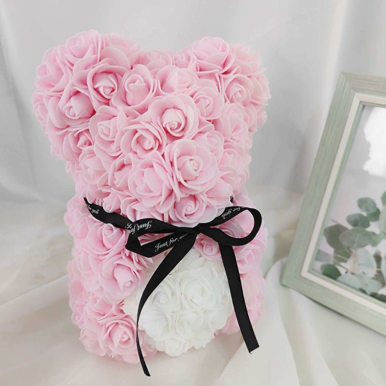 

Artificial Flowers Rose Bear, 9.84in , Flower , Rose Flower For Window Display, Anniversary Christmas Valentines Gift, Gifts For Day, Graduation Gift