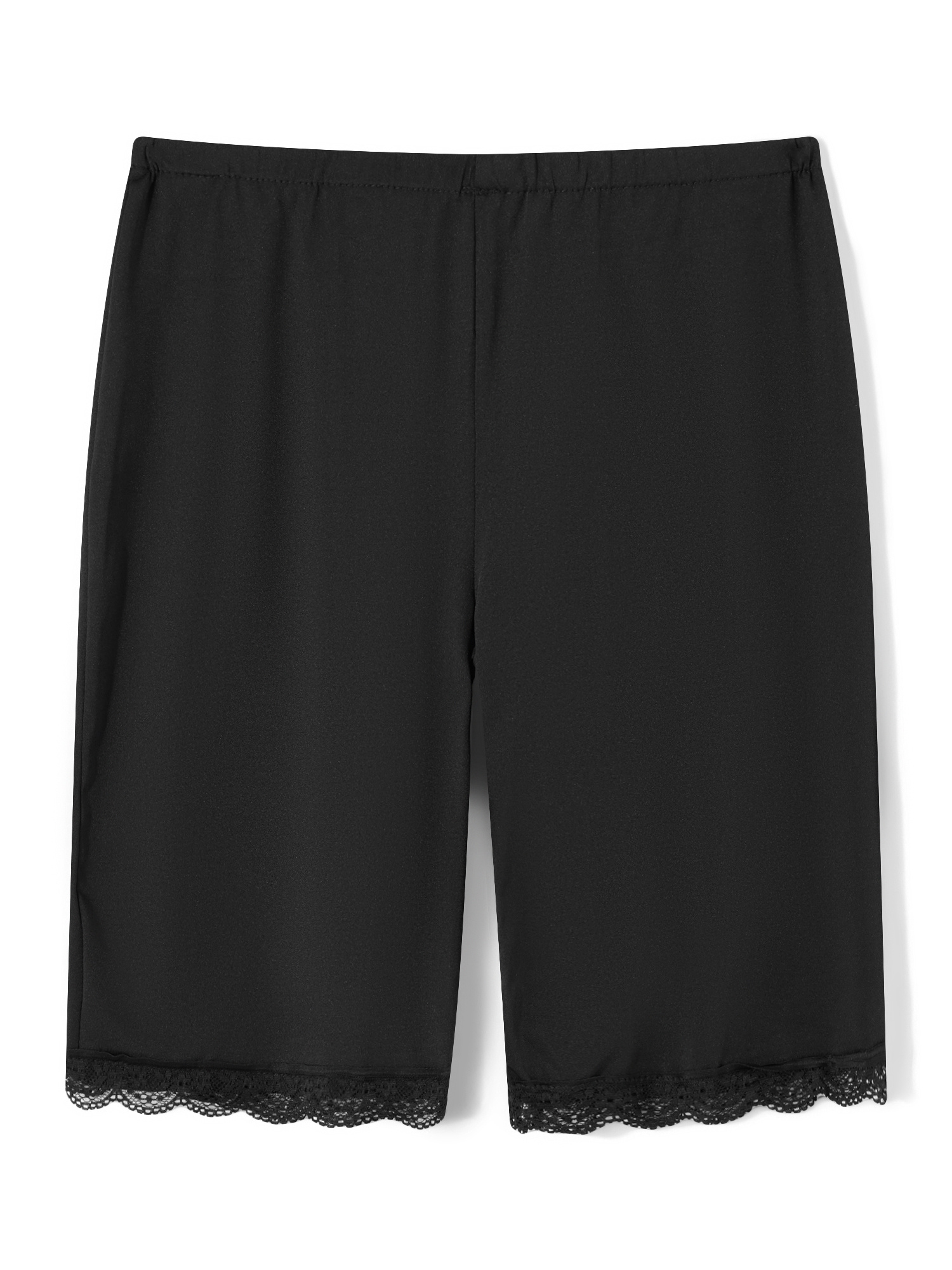 Women Loose Half Slip Shorts Loose Fit Lace Trim Cu* Slip Bloomers  Underwear Shorts Pants