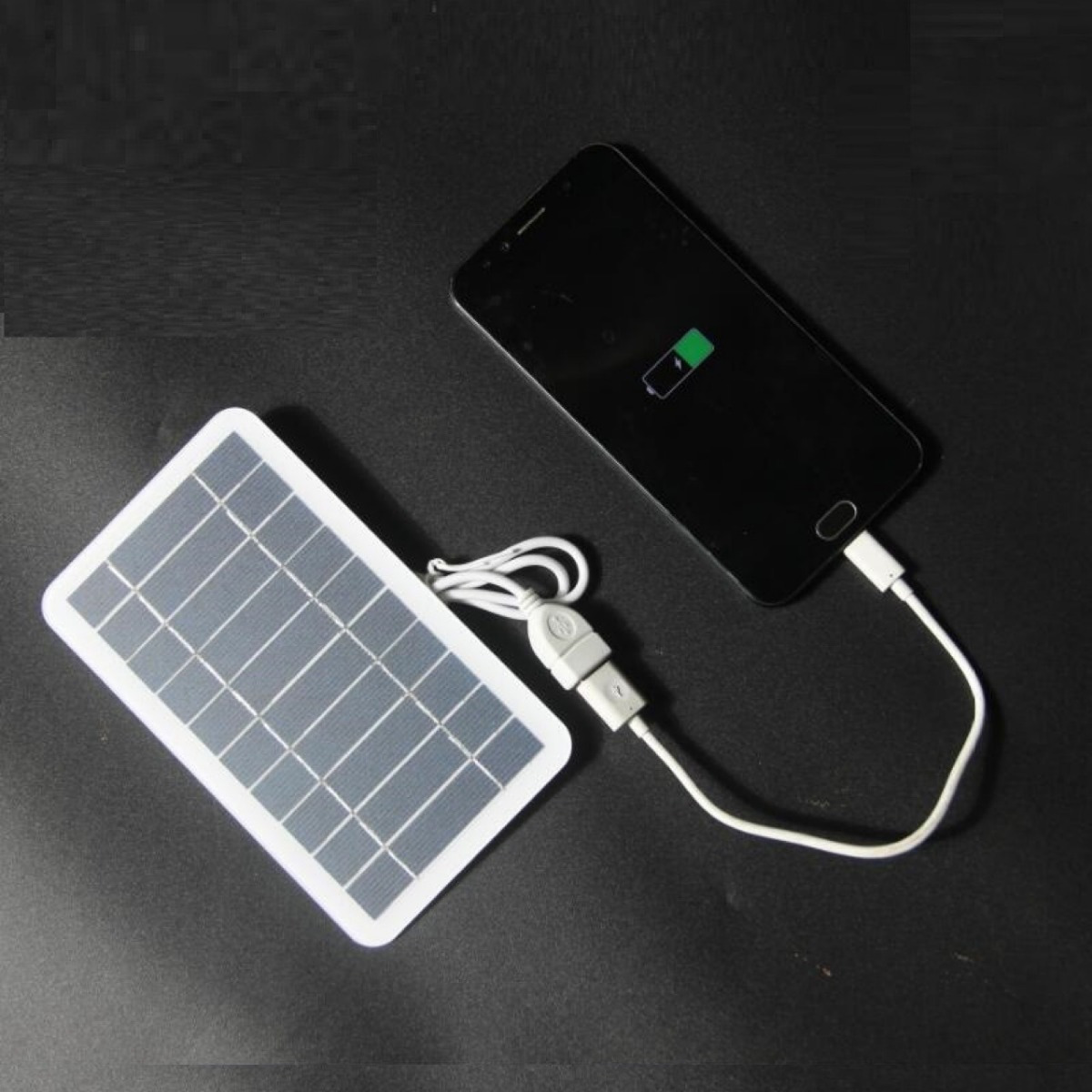 1pc solar portable charging panel solar usb charger is suitable for mobile   phone charging bank flashlight fan Product details 2