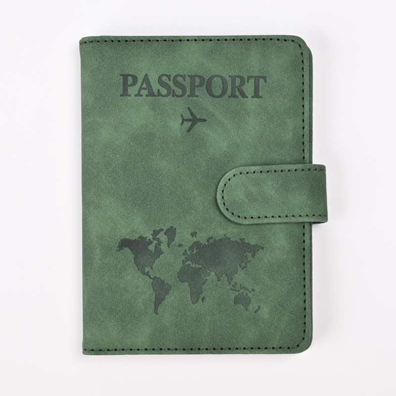 TEMU Customizable Rfid Blocking Passport Holder â Stylish Synthetic Leather With , Multi-functional Travel Wallet, Ticket & Card Organizer, Perfect