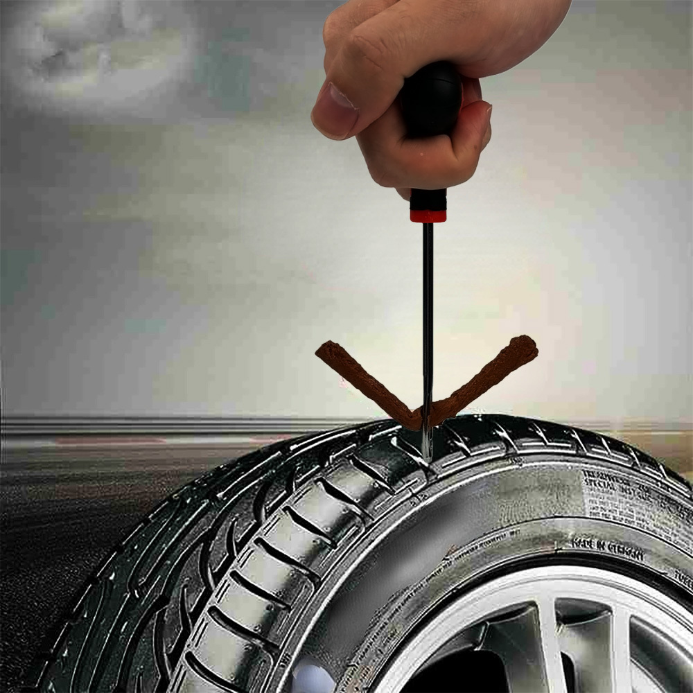Tubeless Tyre Puncture Fixing A Bicycle Puncture Car Tire Repair