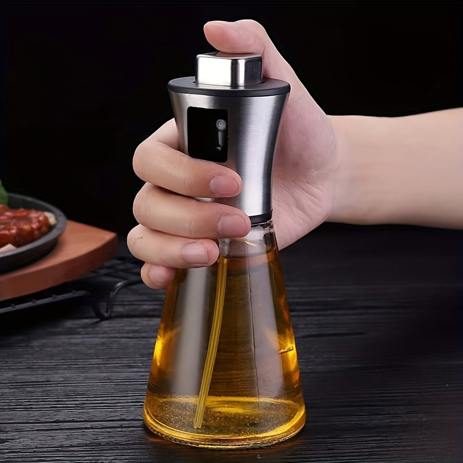 

Stainless Steel 304 Oil Sprayer For Cooking, Bpa-free Glass Oil Mister, Versatile Kitchen Olive Oil Spray Bottle For Bbq & Restaurant Use