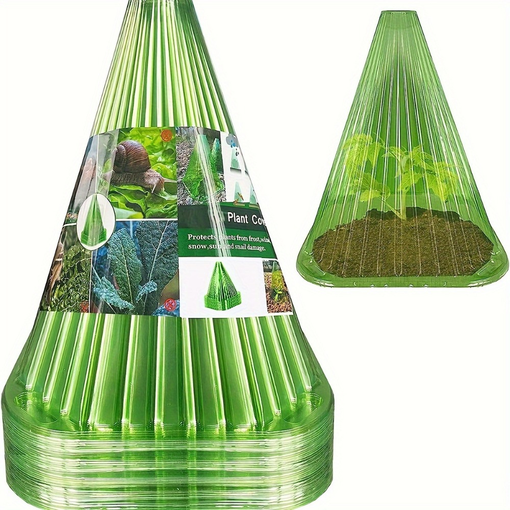 

20-piece Reusable Plant Covers - Transparent Garden Cloches For Frost, Bird & Snail Protection