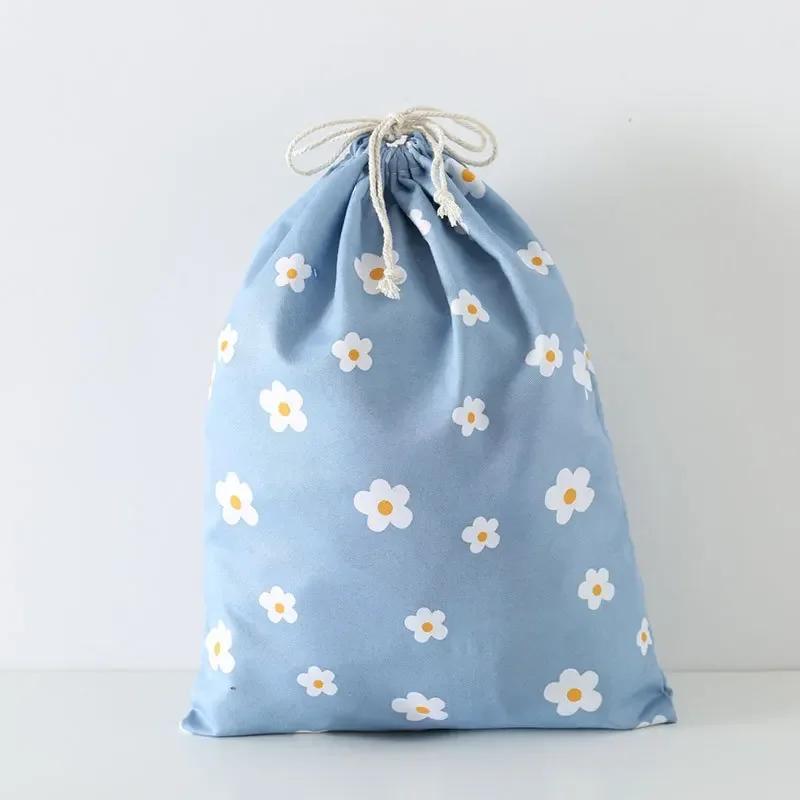 TEMU 1 Travel Dust-proof Clothing Sorting Drawstring Storage Bag, Print, Drawstring Packaging Bag For Socks