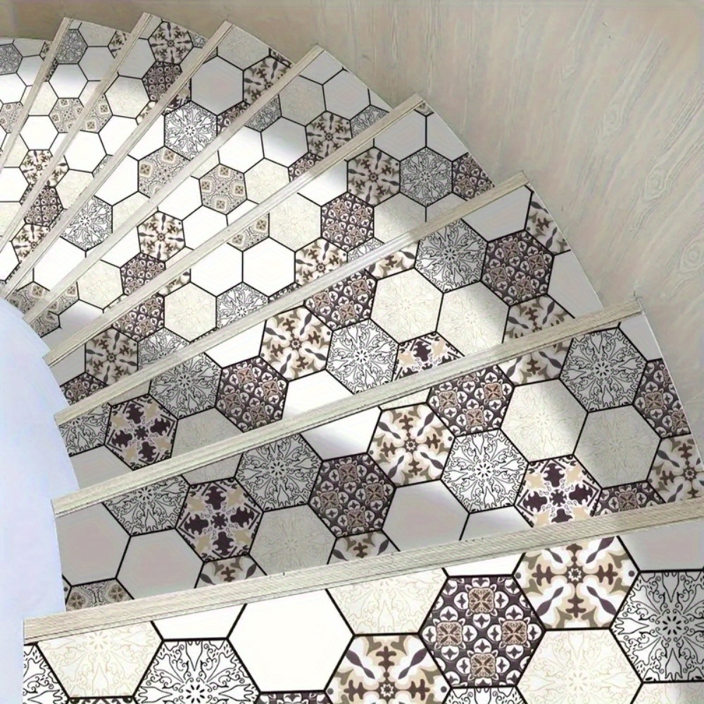 Vinylvloer, zelfklevende pvc-vloerbedekking, zelfklevende tegels, vinyl, vloerstickers, waterdicht, voor keuken, woonkamer, badkamer, groen en wit, 30 x 30 cm, 20 stuks