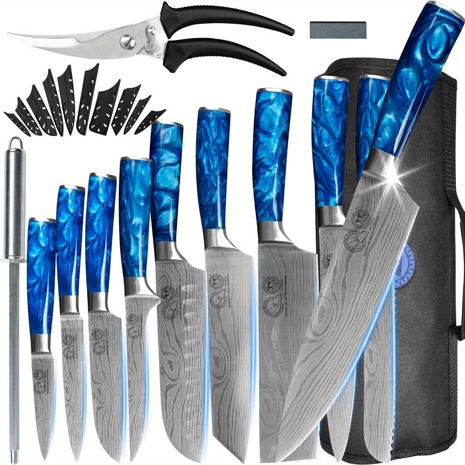professional master chefs knife set bag case Temu