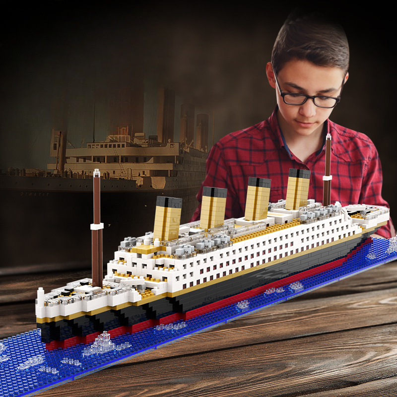 

Titanic Cruise Ship Building Blocks Set - Educational Stem Toy For Kids 6-14, Perfect Gift For Boys & Girls