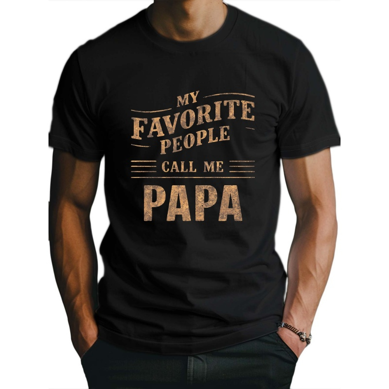 

People Papa Fitted Men's T-shirt, Sweat-wicking And Freedom Of Movement