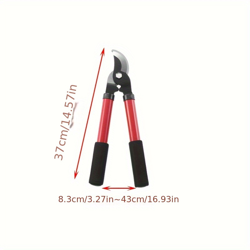 Image of High-reach Garden Hedge Trimmer With Long Handle - Modern Pruning Tool For Shrubs & Thick Branches, -5 Carbon Blade