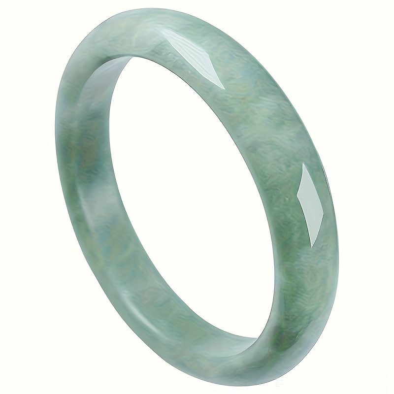 

Natural Jade Bangle, Unisex, Vintage Chinese Style, Elegant Luxury Accessory For Everyday Wear And Special Occasions