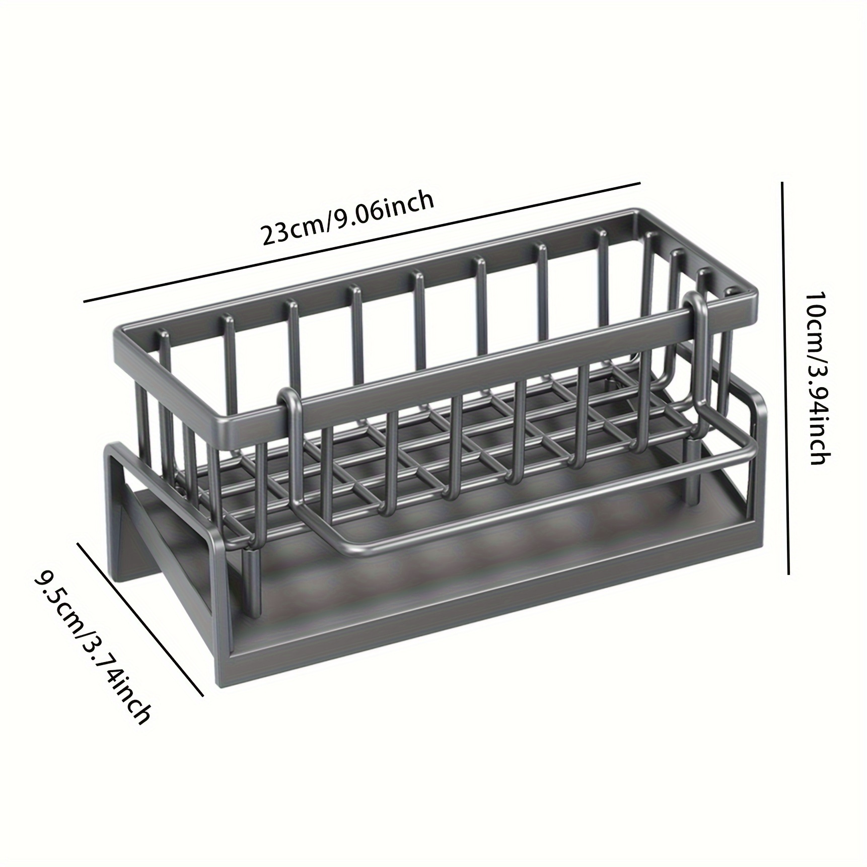 TEMU Versatile No-drill Organizer For Kitchen & Bathroom - Space-saving, Lockable Storage Solution