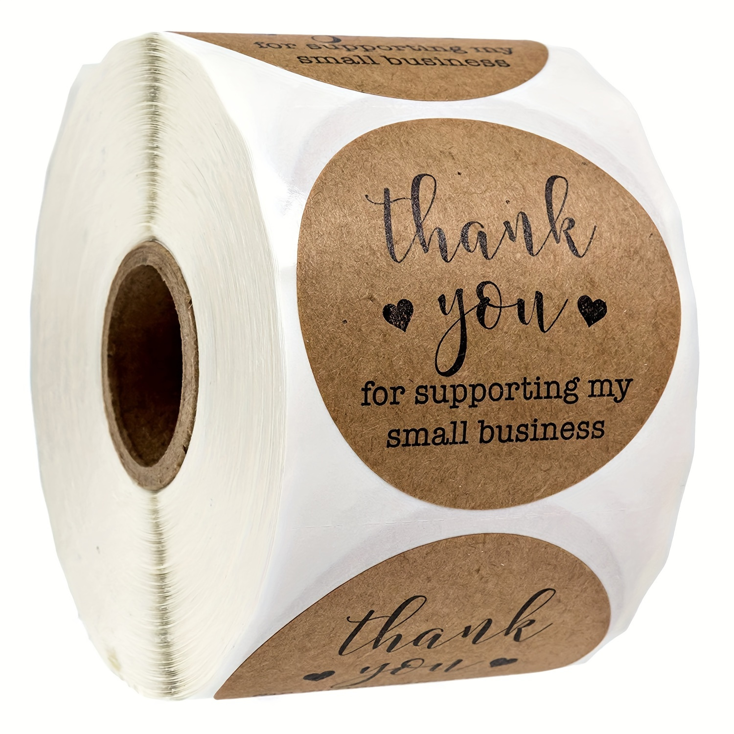 

500pcs/roll, Thank You For Supporting My Small Business Stickers Seal Label Sealing Business Stationery Sticker For Sticker, Gift Bag Packaging Label, Sealing Decals