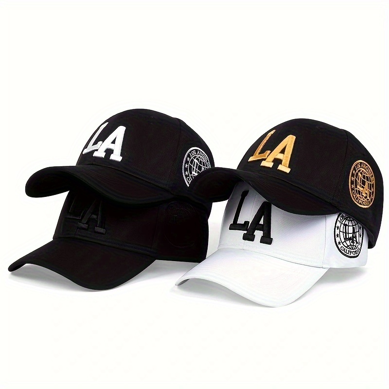 

Women La Letter Embroidered Baseball Hat Outdoor Adjustable Sunscreen Leisure Hat Spring Autumn Travel Tourism Beach Vacation