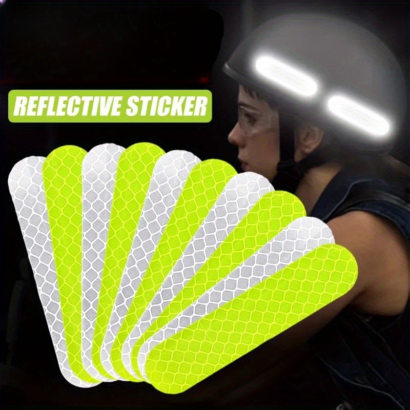 10-60pcs Universal Safety Warning Reflective Stickers for Car Reflect All Light Sources Motorcycle Helmet Stickers Car Parts