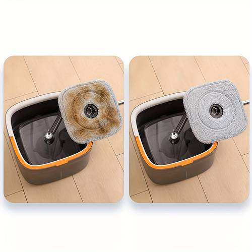 1 set sewage hands mop and bucket set household rotating floor mop lazy mop dust removal mop dry and wet use home kitchen bathroom floor cleaning supplies cleaning tool