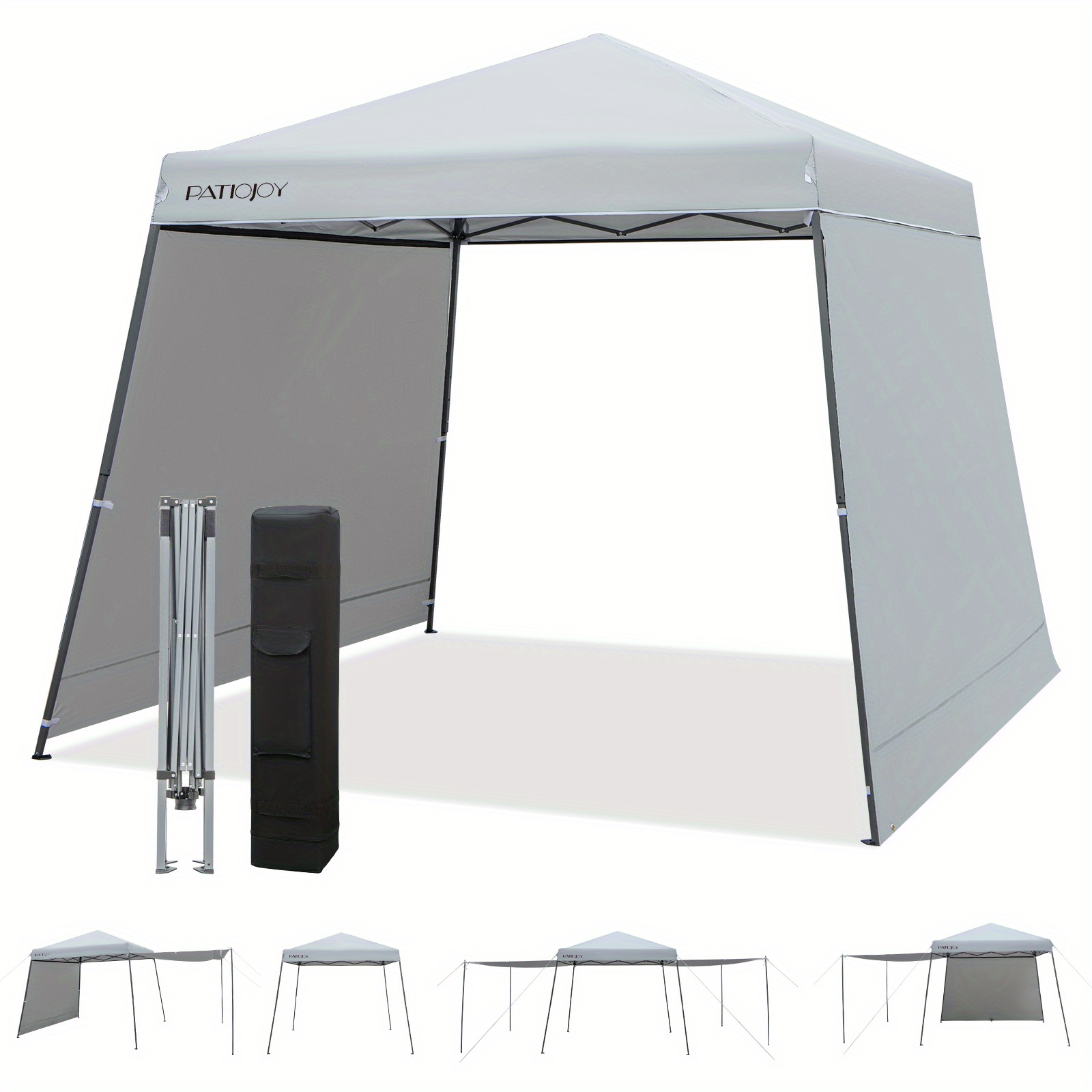 

Patio 10x10ft Instant Pop-up Canopy Folding Tent W/sidewalls & Awnings Outdoor