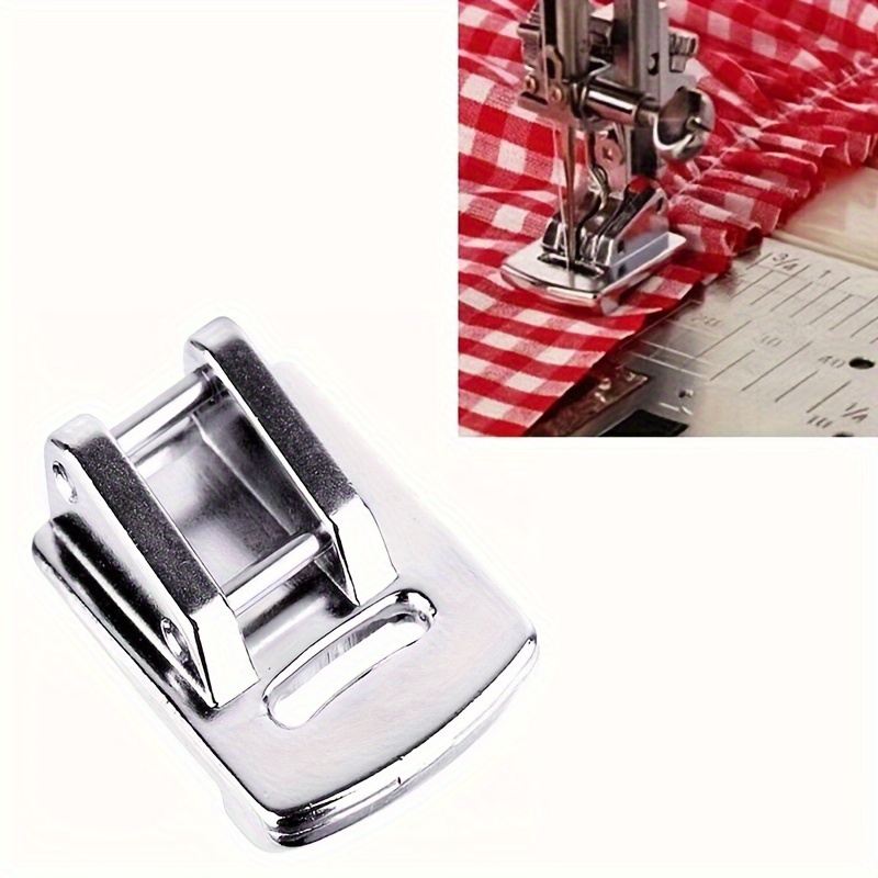 

Shirring Presser Foot For Sewing Machines - Compatible With Singer, , Kenmore | Easy Material Feed & Hemming Tool