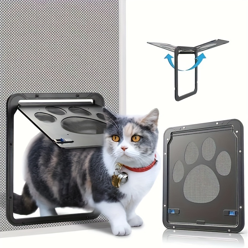 

Pet Door For Cats, Easy Installation, Durable And Adjustable, Perfect For Home Pet Owners