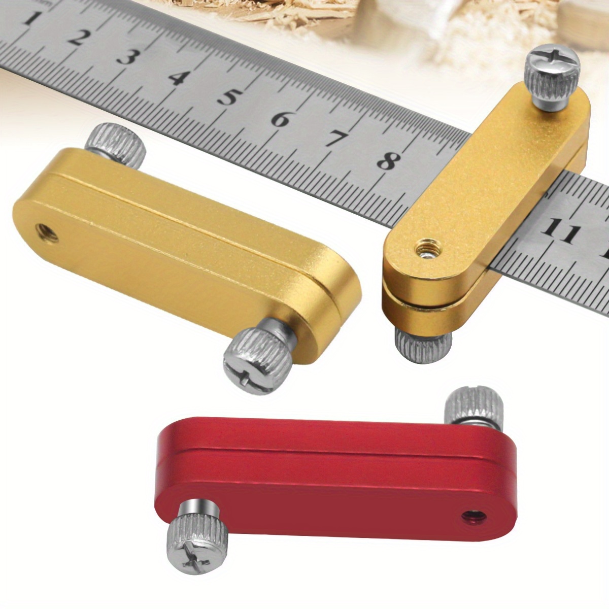 

1pc Steel Ruler Limit Adjustment Positioning , Woodworking Locator, Ruler , Steel Ruler Locator