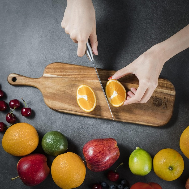 

Planche à découper en bois pour , de petite taille, sûre pour le contact alimentaire, plateau de service en bois naturel, planche à découper polyvalente