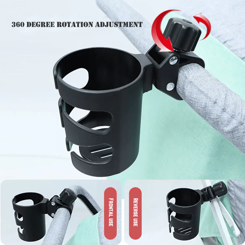 1pc universal stroller cup holder adjustable bike drink holder   beverage rack for bicycles electric bikes trolleys essential rider accessory fits most cups and mugs 14 age group details 2