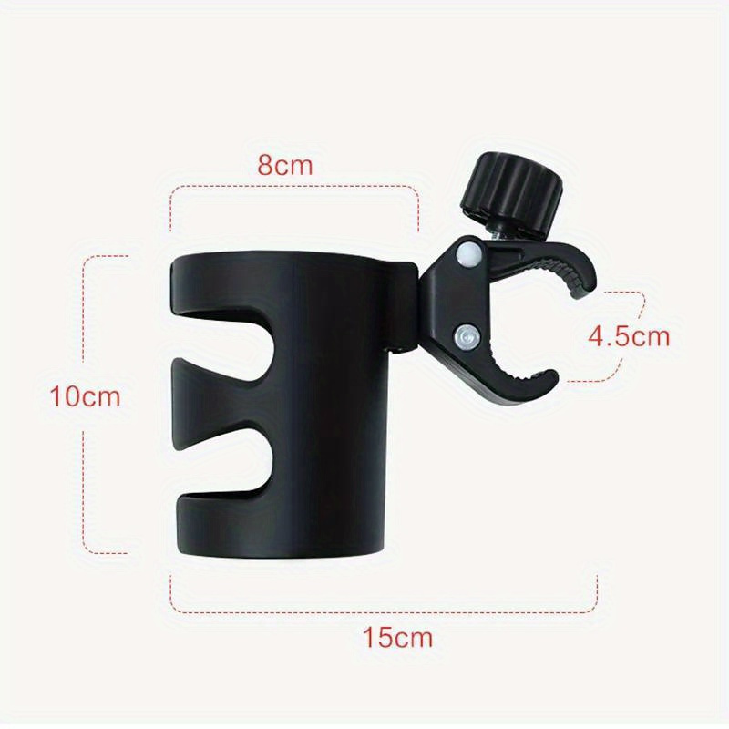 1pc universal stroller cup holder adjustable bike drink holder   beverage rack for bicycles electric bikes trolleys essential rider accessory fits most cups and mugs 14 age group details 3