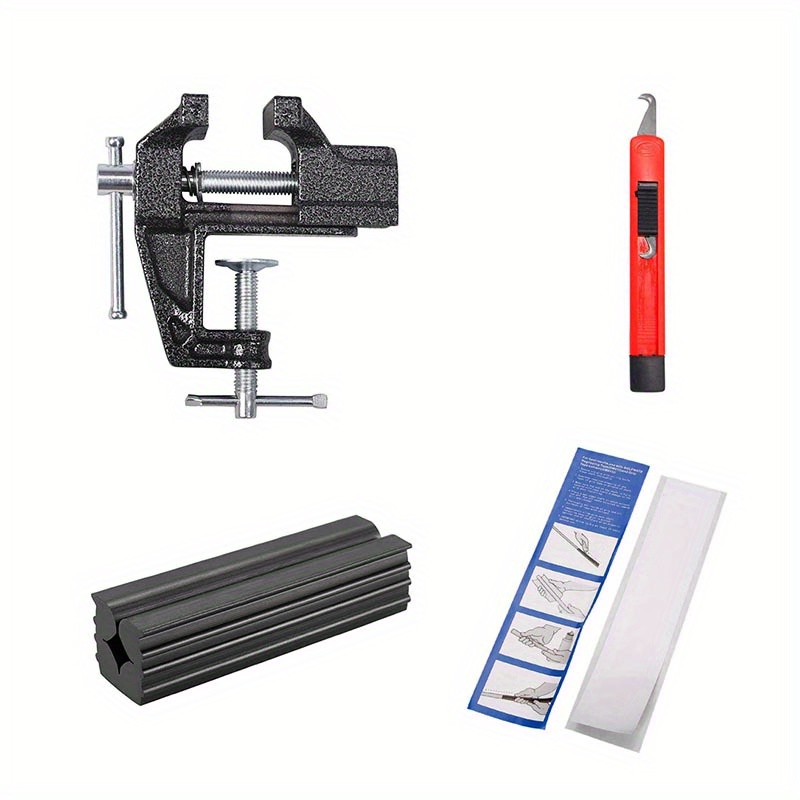 

Grip Tool Set: Rubber Clamp, Double-sided Tape, And Hook Blade For Replacement