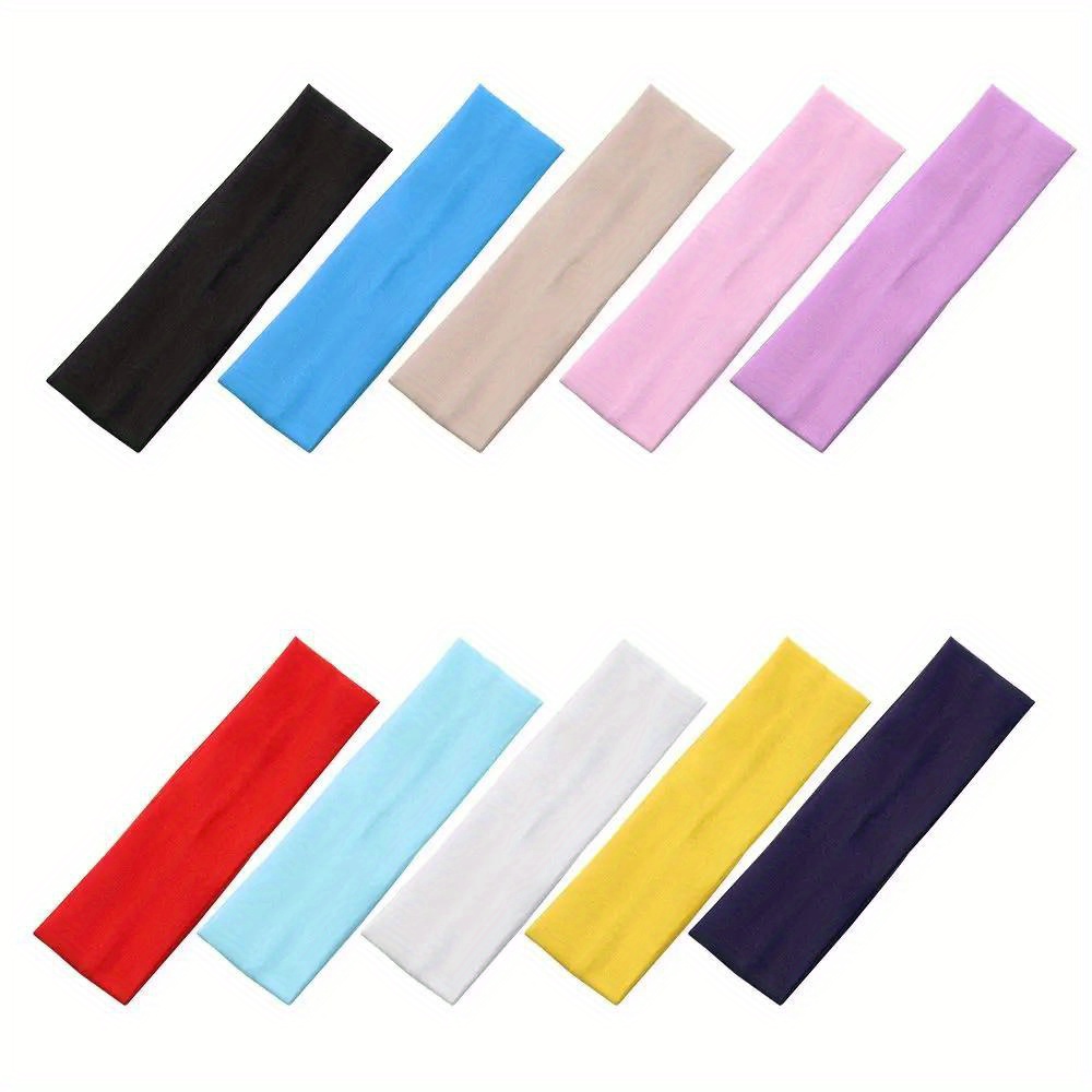 

Women's Solid Color Yoga Headband - Elastic, Non-slip Sports Hair Band For Fitness & Running