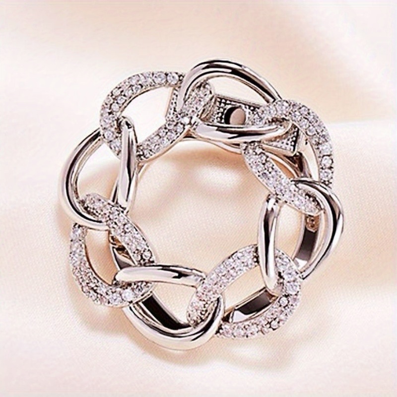 Image of Stylish Men And Women Can Their Elegant Scarves With Classic Twist Brooches For A Touch Of .