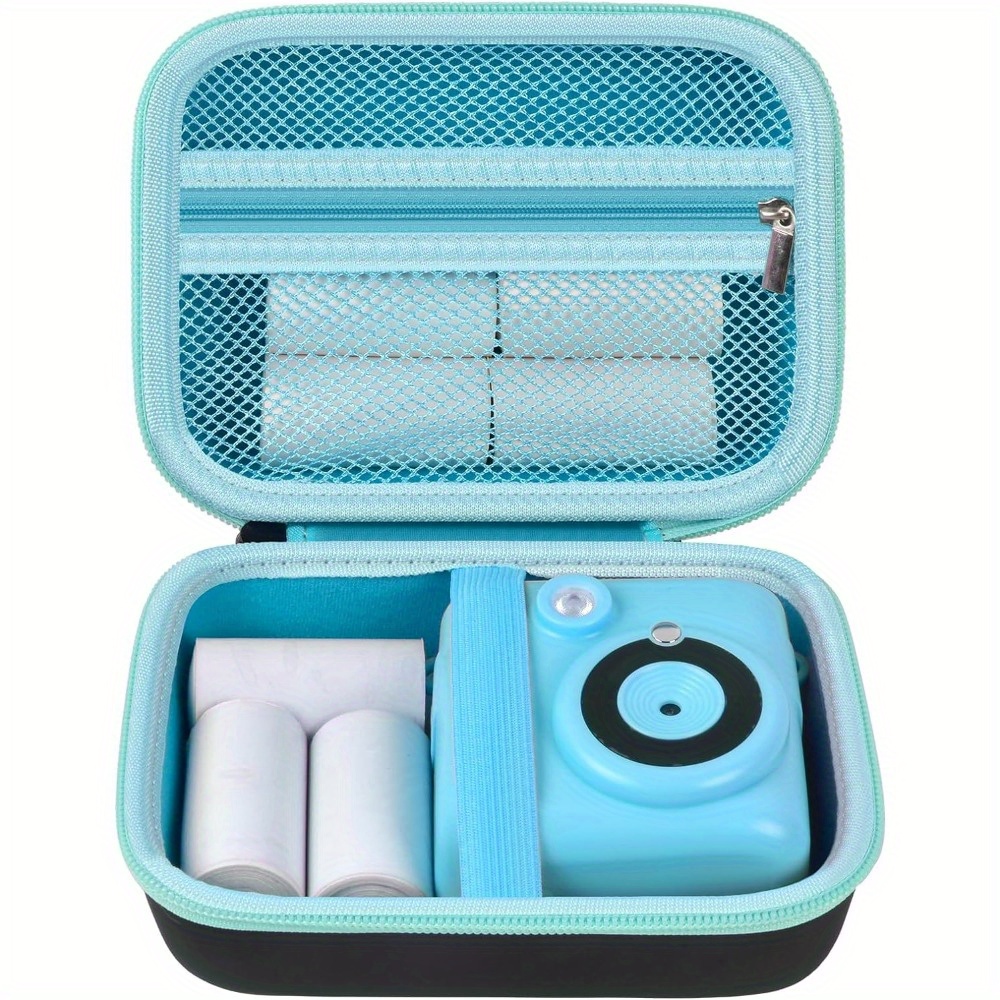 

Eva Camera Case For Kidizoom & More - Stylish Blue With Mesh Pocket, Strap, Closure | Ideal & | Compatible With Dylant, , , , , Cameras - Case Only, Camera Pouch