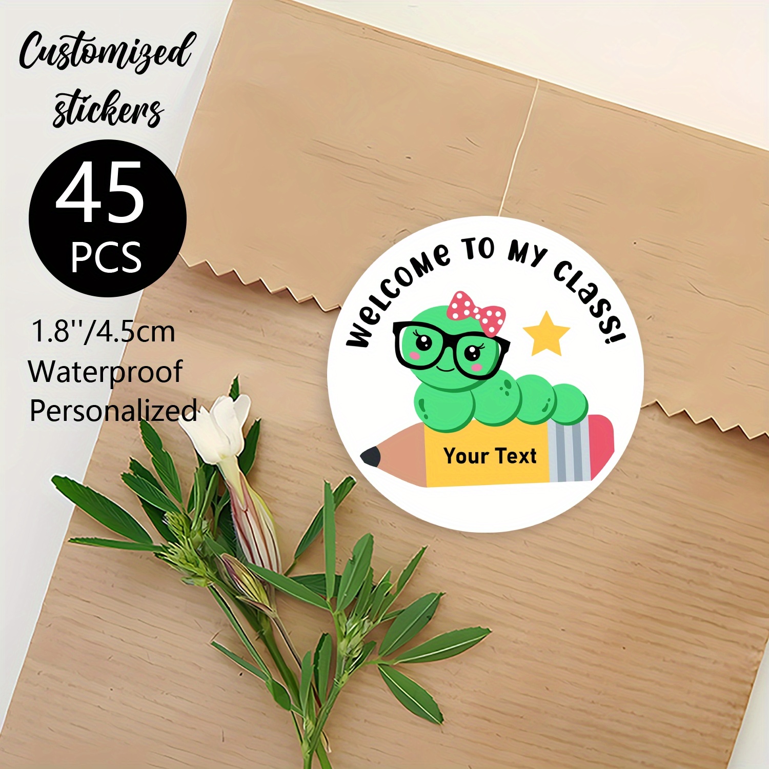 

45 Pcs Fun Customized Waterproof Back To - Welcome To My Class! - Perfect For Classroom Rewards, Parties, And Student Supplies