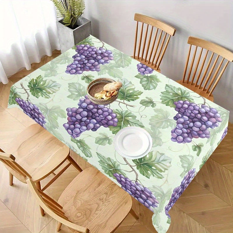 

Design Tablecloth - Washable Polyester, Rectangular, Home Decor & Dining