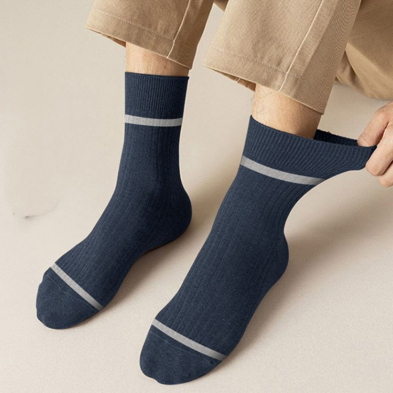 

5pairs Men's -friendly Simple Anklets Socks, Sports Socks For Autumn Winter