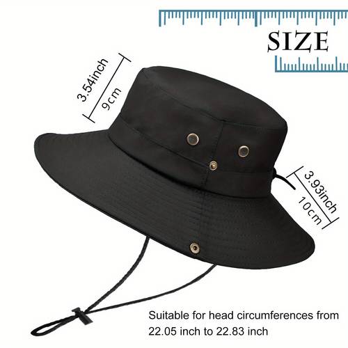 1pc unisex sun hat for men women wide brim bucket hat cap for hiking camping fishing mountaineering fit for travel beach holidays