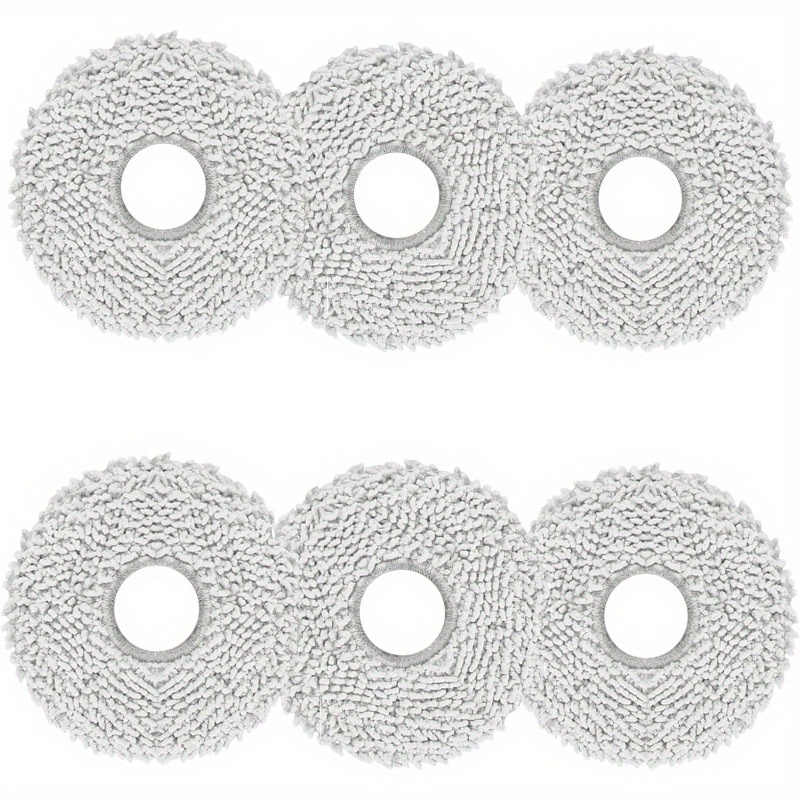 Image of 6pcs Floor Mats, Compatible With X2 Omni/ X2/ T20 Omni/ T10 Omni/ X1 Omni/ X1 Turbo/t30 Pro Omni Robot Vacuum Cleaner, Reusable Floor Mats Accessories