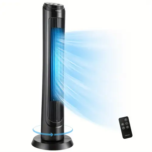 40 tower fan with remote oscillating fan w 4 wind