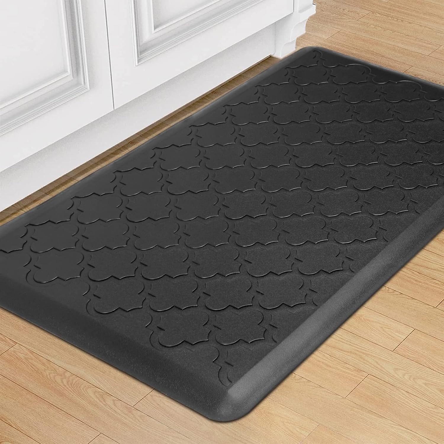 TEMU Extra-large Cushioned Kitchen Mat Designed To Reduce Fatigue, Featuring A Non-slip Surface. Ideal For Use In Kitchens, And Suitable For Areas
