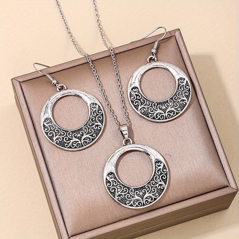 

Pendentif à Franges - & de Boucles d'Oreilles - en Décontractée