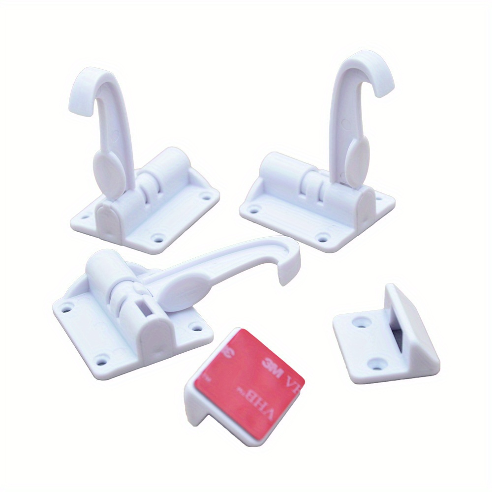 

10pcs No-drill Invisible Cabinet Locks - Most Cabinets & Drawers, Ideal For Countertop Hanging, , ,