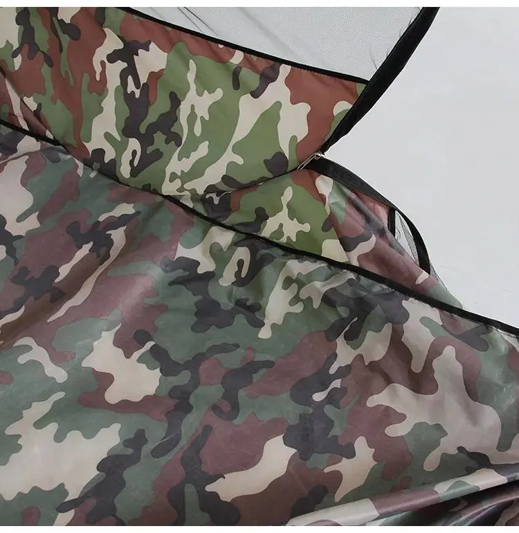 easy setup camo single mosquito net for camping fully enclosed portable durable nylon mesh with zipper closure details 9
