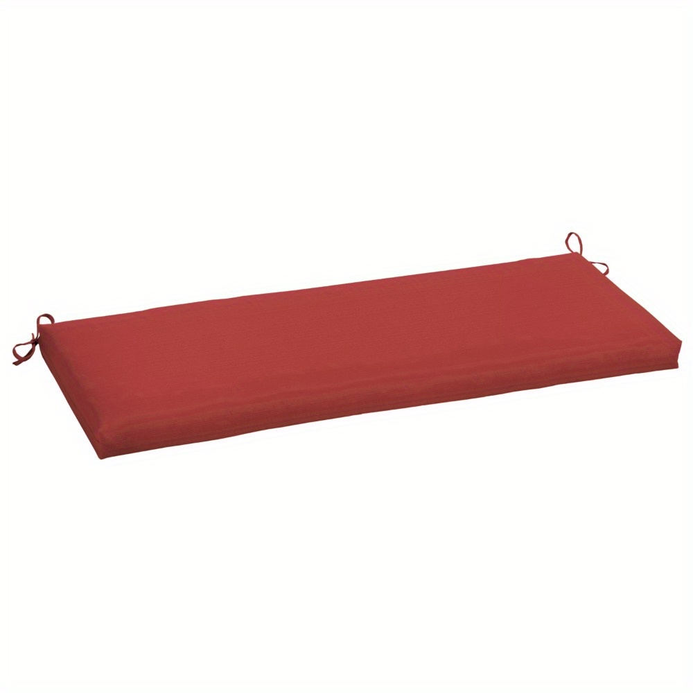 

18" X 48" Red Rectangle Outdoor Bench Cushion, 1 Piece