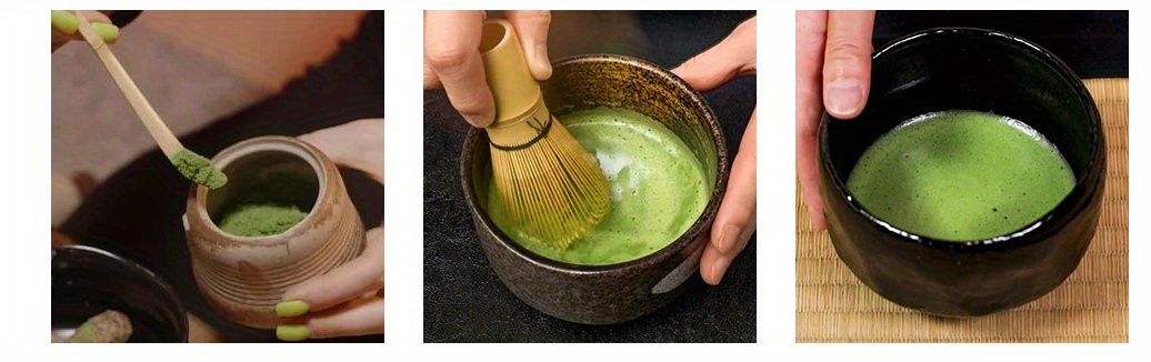 2 pcsmatcha tea set matcha whisk traditional scoop scoop holder handmade matcha ceremony kit for traditional japanese tea ceremony details 0