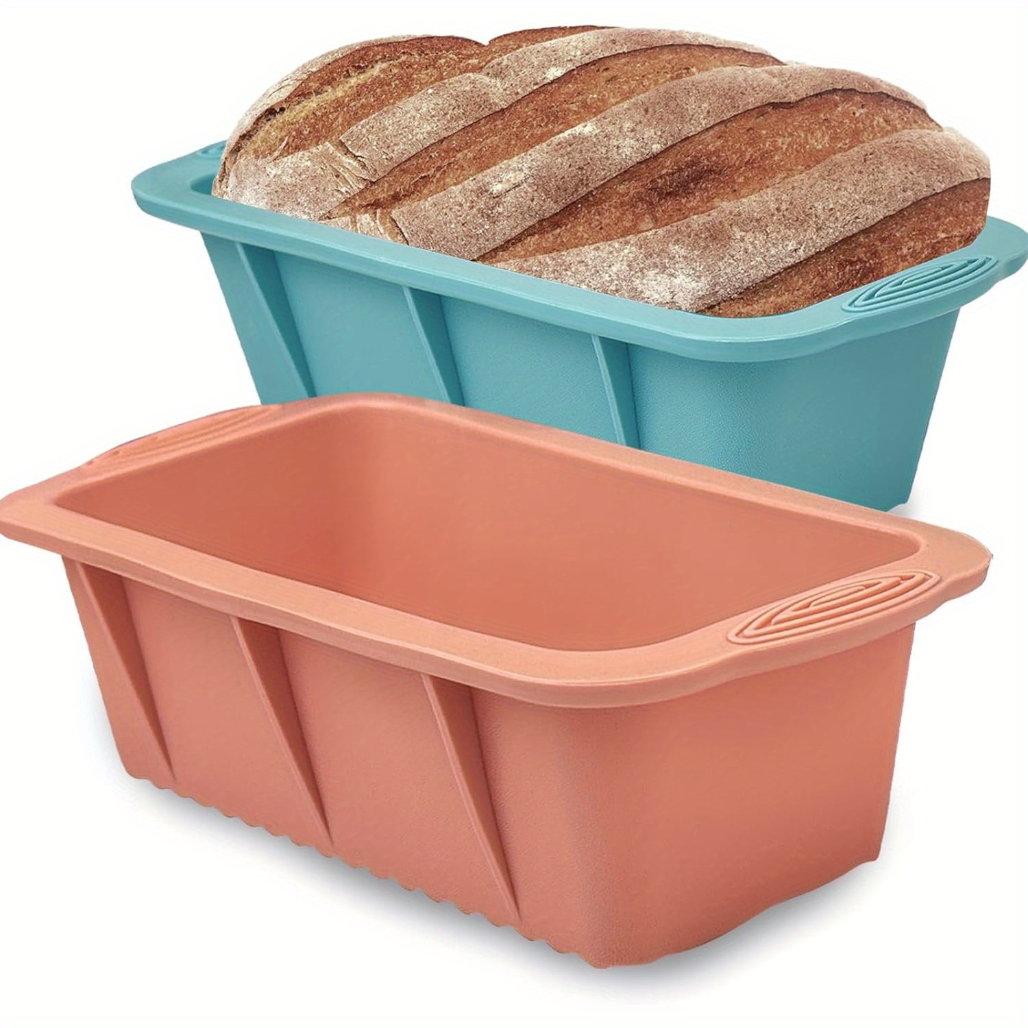 

2pcs Rectangular Loaf Pans - Molds For & Cakes, Safe Kitchen